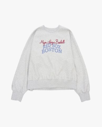 MLB - Áo sweatshirt unisex cổ tròn tay dài in chữ