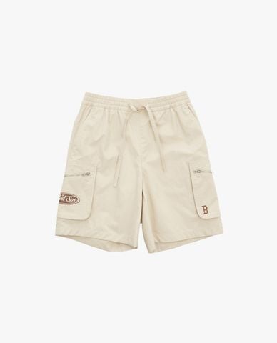 MLB - Quần short unisex ống rộng phối dây rút