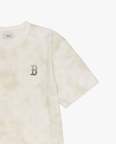 MLB - Áo thun unisex cổ tròn tay ngắn Monogram