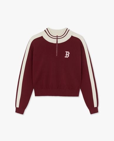 MLB - Áo sweatshirt nữ cổ cao tay dài Varsity