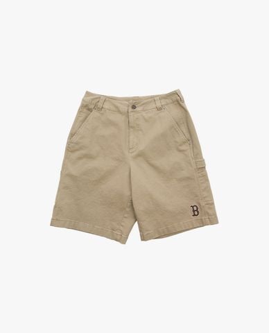 MLB - Quần short unisex ngang gối phối logo