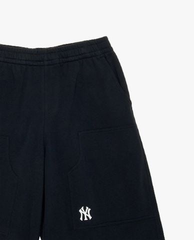 MLB - Quần short unisex ống rộng lưng thun