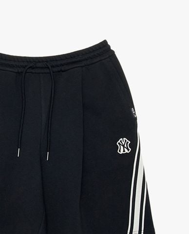 MLB - Quần short unisex ống rộng viền sọc