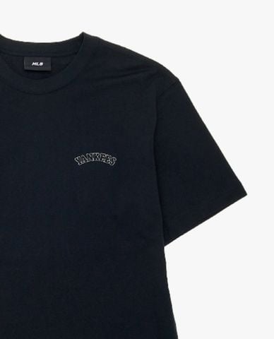 MLB - Áo thun unisex cổ tròn tay ngắn in logo
