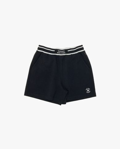 MLB - Quần short ngắn nữ lưng thun kẻ sọc