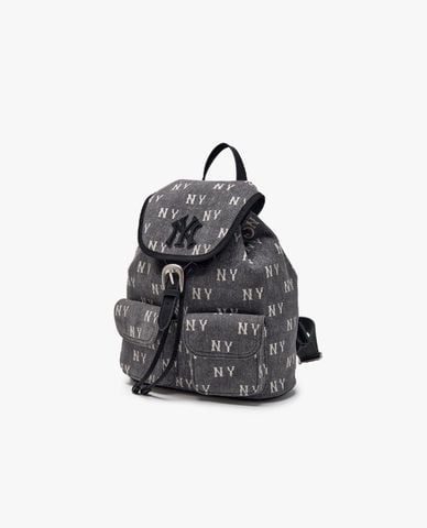MLB - Balo nữ nắp gập Classic Monogram Vintage Denim