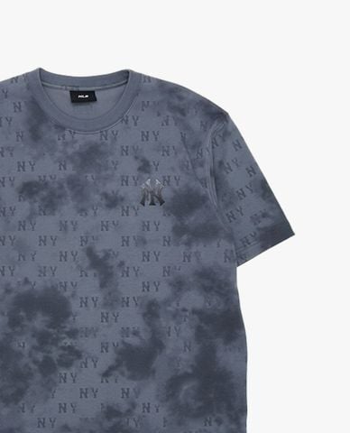 MLB - Áo thun unisex cổ tròn tay ngắn Monogram