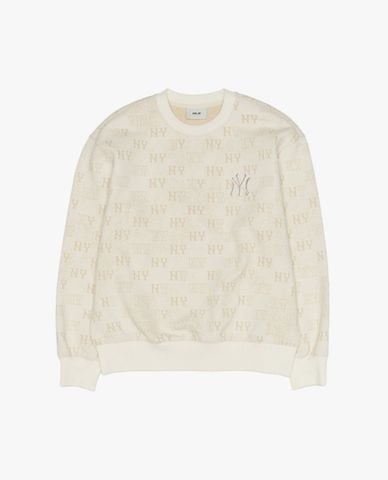 MLB - Áo sweatshirt unisex cổ tròn tay dài New York Yankees