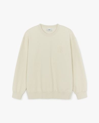 MLB - Áo sweatshirt nam cổ tròn Tonton Monogram Jacquard