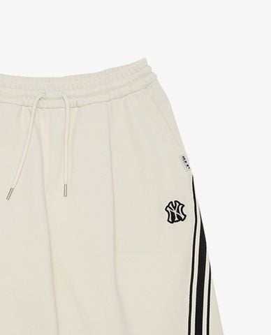 MLB - Quần short unisex ống rộng viền sọc