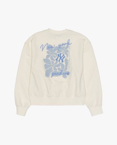 MLB - Áo sweatshirt nữ cổ tròn tay dài phối logo