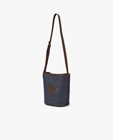 MLB - Túi đeo vai nữ hình thang Denim Coloring