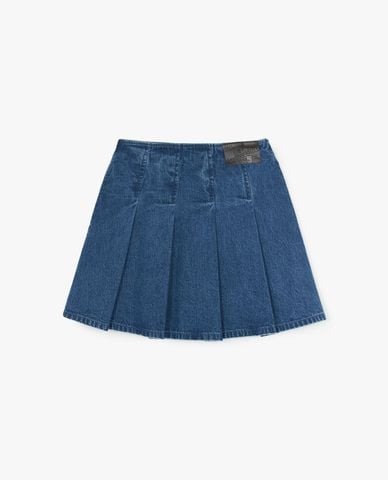 MLB - Chân váy denim mini Basic Small Logo