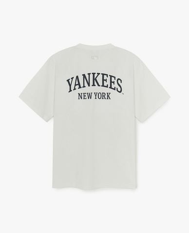 MLB - Áo thun unisex cổ tròn tay ngắn Varsity