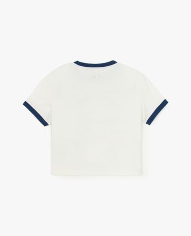 MLB - Áo croptop nữ cổ tròn tay ngắn Varsity Linger Slim