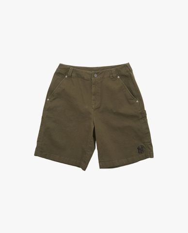 MLB - Quần short unisex ngang gối phối logo