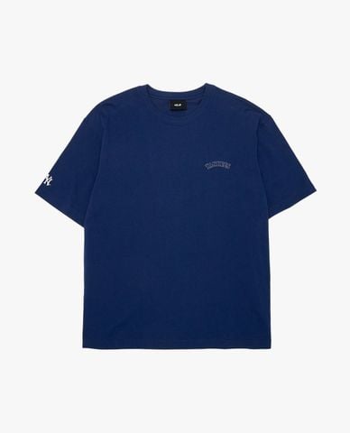 MLB - Áo thun unisex cổ tròn tay ngắn in logo