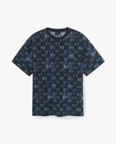 MLB - Áo thun unisex cổ tròn tay ngắn Monogram