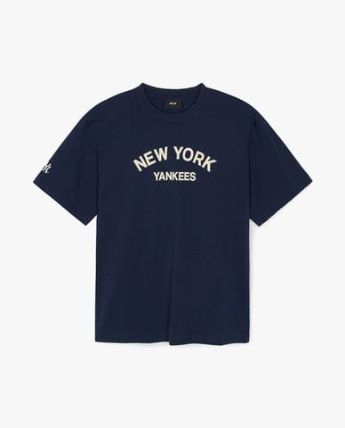 MLB - Áo thun unisex cổ tròn tay ngắn Varsity
