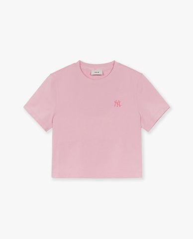 MLB - Áo croptop nữ cổ tròn tay ngắn Summer Vintage