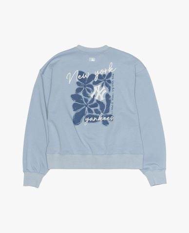 MLB - Áo sweatshirt nữ cổ tròn tay dài phối logo