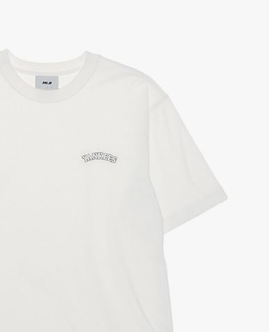 MLB - Áo thun unisex cổ tròn tay ngắn in logo