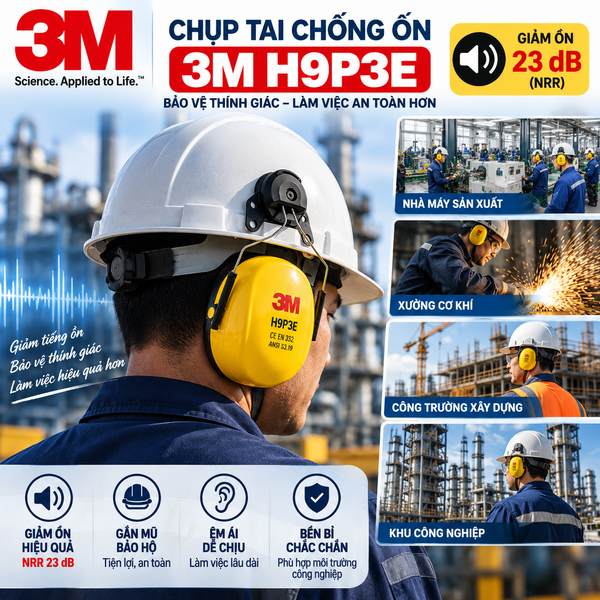 Môi trường sử dụng chụp tai chống ồn 3M H9P3E