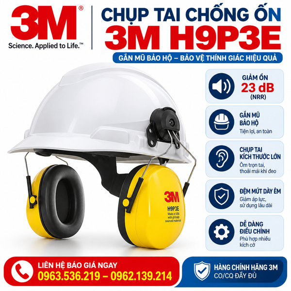 Chụp tai chống ồn 3M H9P3E