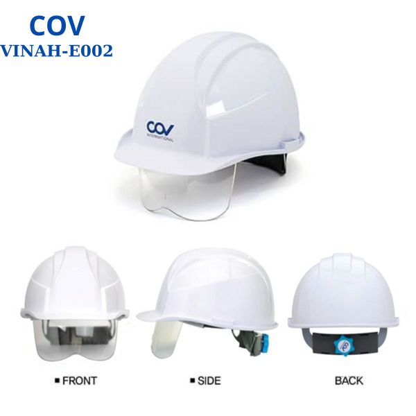 Mũ bảo hộ COV VINAH-E002 có kính bảo vệ