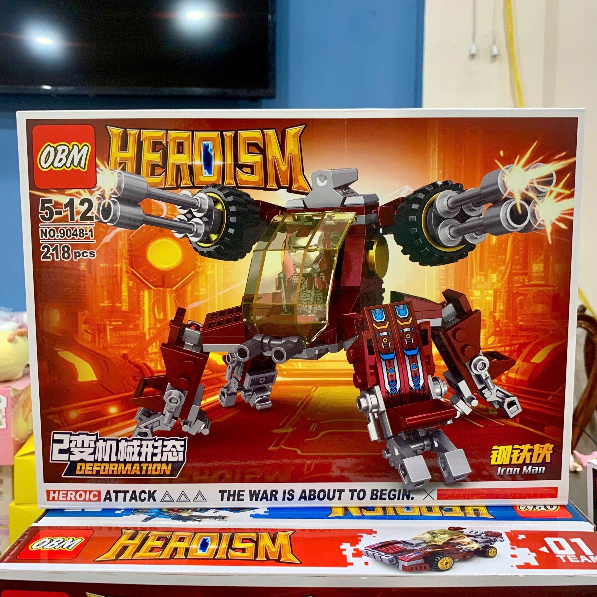 Đồ chơi mô hình : Bộ lắp ráp Robot Biến Hình Siêu Anh Hùng, 5-12ages+, No. 9048
