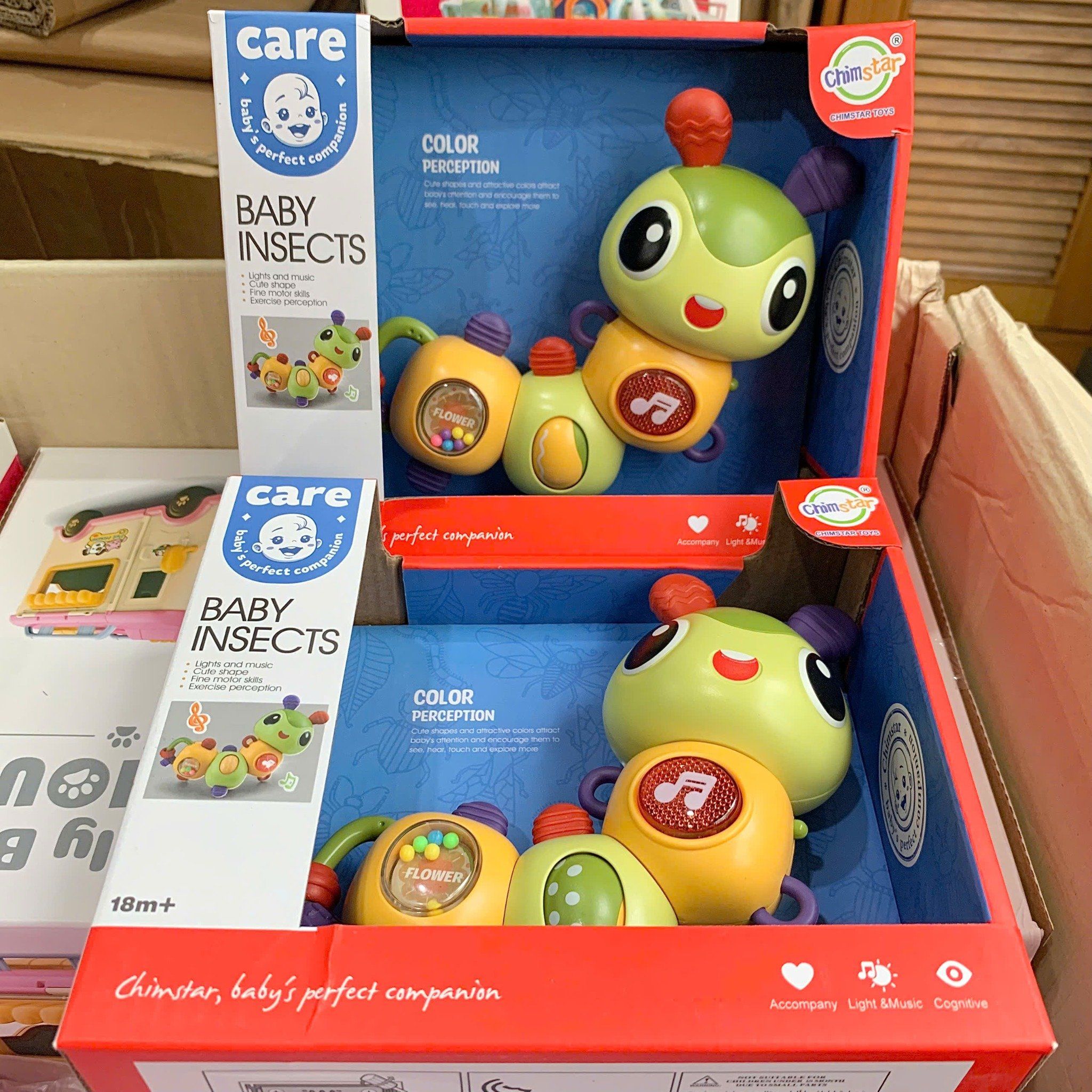 Đồ chơi vận động : Đồ Chơi Con Sâu Âm Nhạc Cho Bé – Baby Insects Có Đèn & Nhạc, 18m+, No. 503-15
