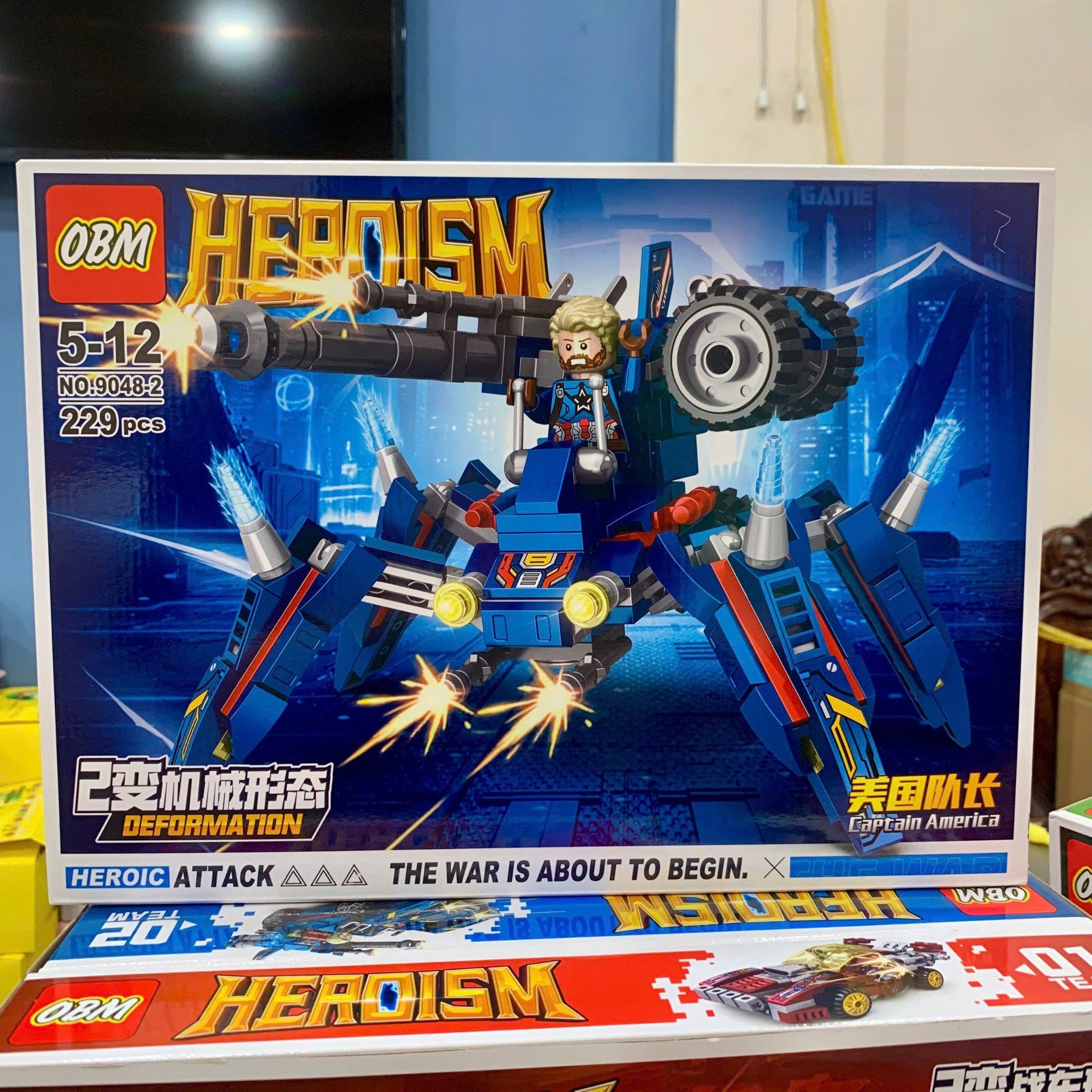 Đồ chơi mô hình : Bộ lắp ráp Robot Biến Hình Siêu Anh Hùng, 5-12ages+, No. 9048