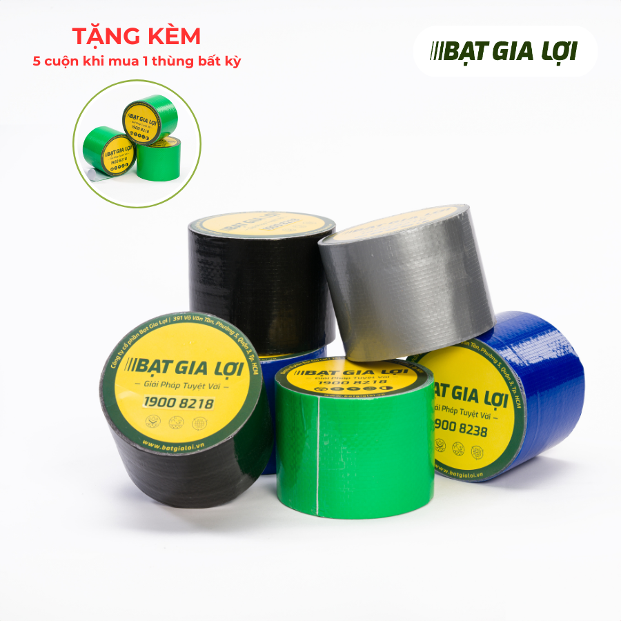 Băng Keo Dán Bạt HDPE, PE - Vá Lổ Thủng Siêu Dính (Không Dùng Dán Bạt Dưới Nước)