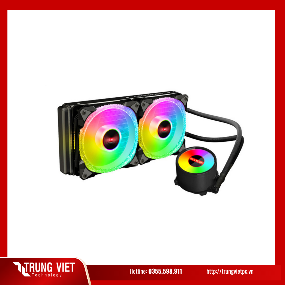 Tản nhiệt nước Coolmoon ICEMOON 240P ARGB - Đen