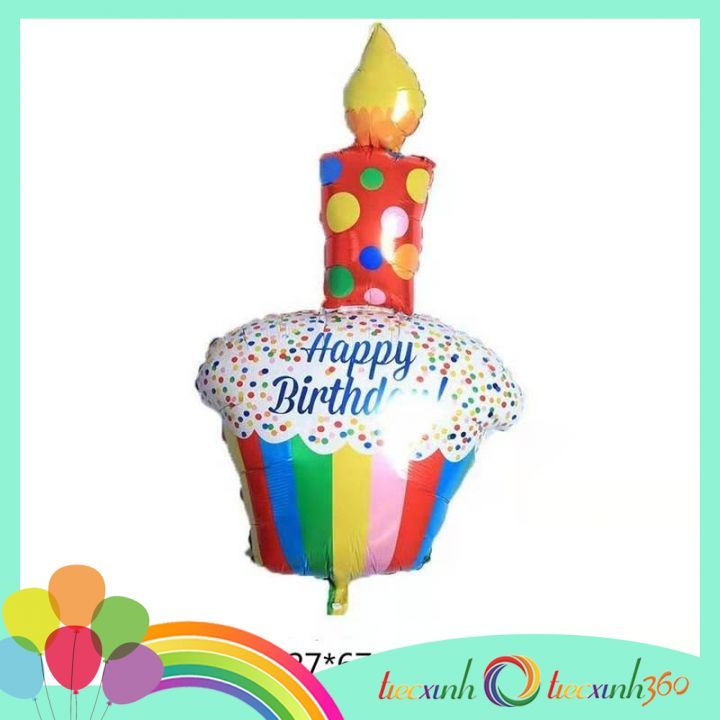 Bong bóng hình bánh cupcake