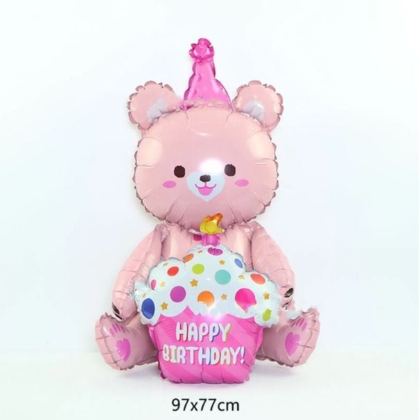 Bong bóng hình gấu cupcake