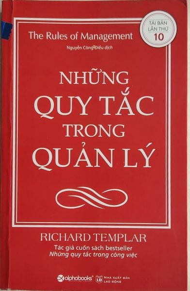 { Trưng Bày } Những Quy Tắc Trong Quản Lý - Richard Templar