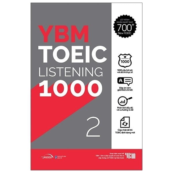 { Trưng Bày } Ybm Toeic Listening 1000 - Vol 2 - YBM Toeic R&D