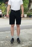 Quần Short Nam Đen S131 – Form Relaxed, Thoáng Mát Mặc Hè