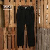 Quần Jeans Nam Mộc Nhuộm Xám Đen D105 – Form Slimfit, Co Giãn Thoải Mái