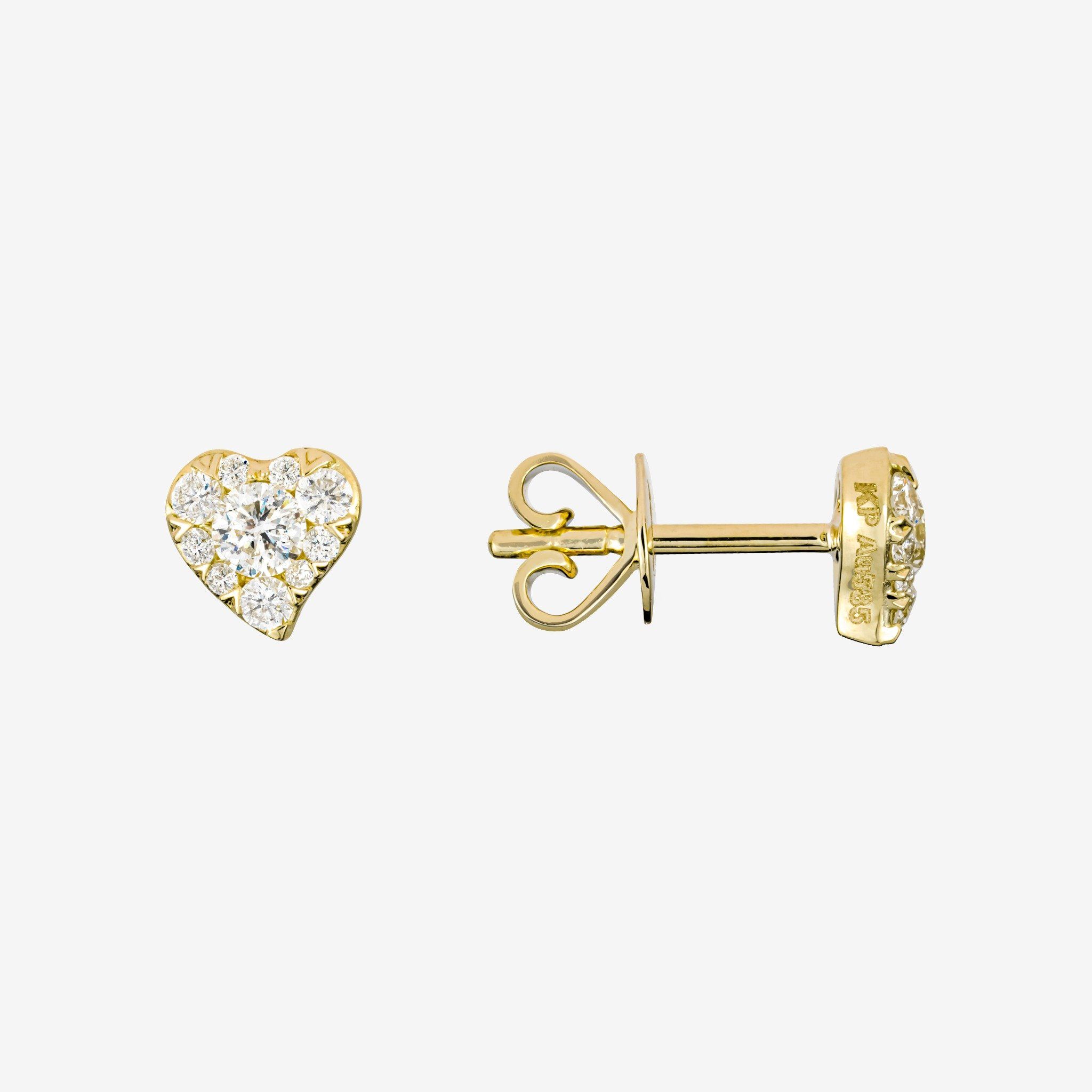 CLUSTER HEART STUDS