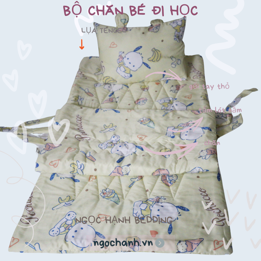 Bộ chăn cho bé đị học - Chăn em bé Ngọc Hạnh Bedding