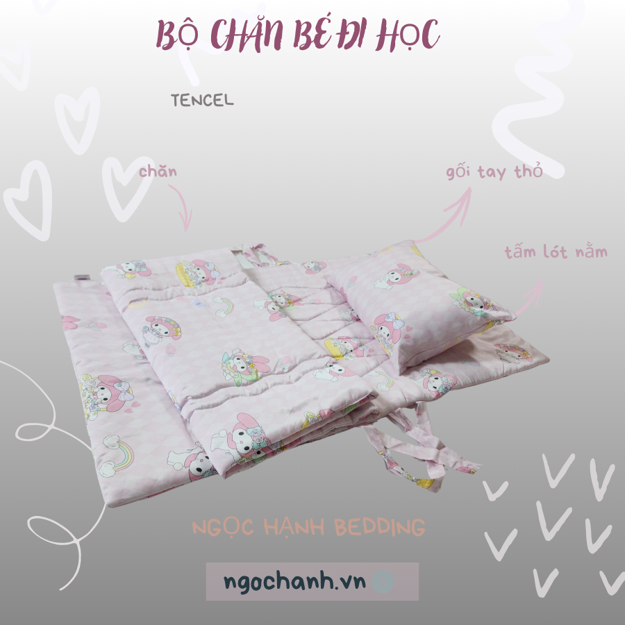 Bộ chăn cho bé đị học - Chăn em bé Ngọc Hạnh Bedding