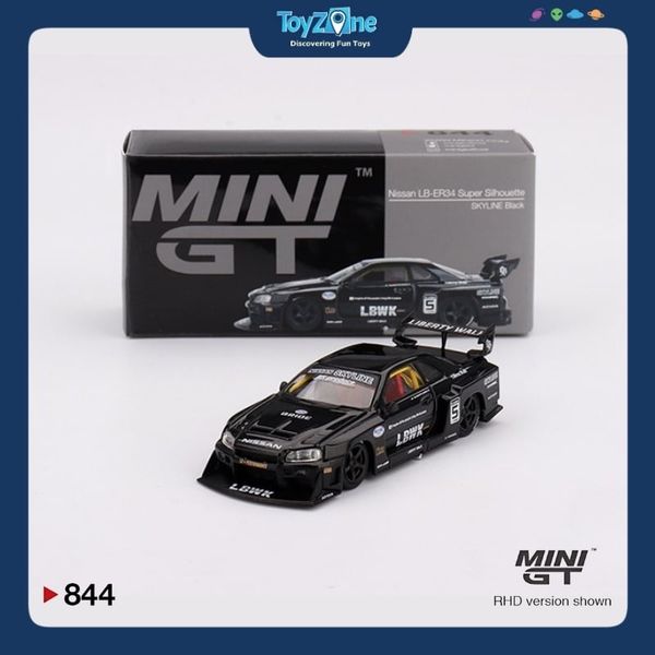 Mô hình xe Nissan LB-ER34 Super Silhouette SKYLINE 1:64 MiniGT