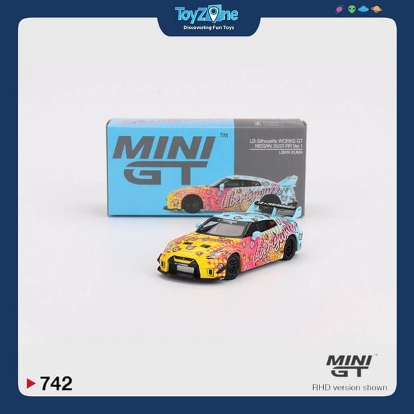Mô hình xe LB-Silhouette Works GT Nissan 35GT-RR 1:64 MiniGT – Cửa