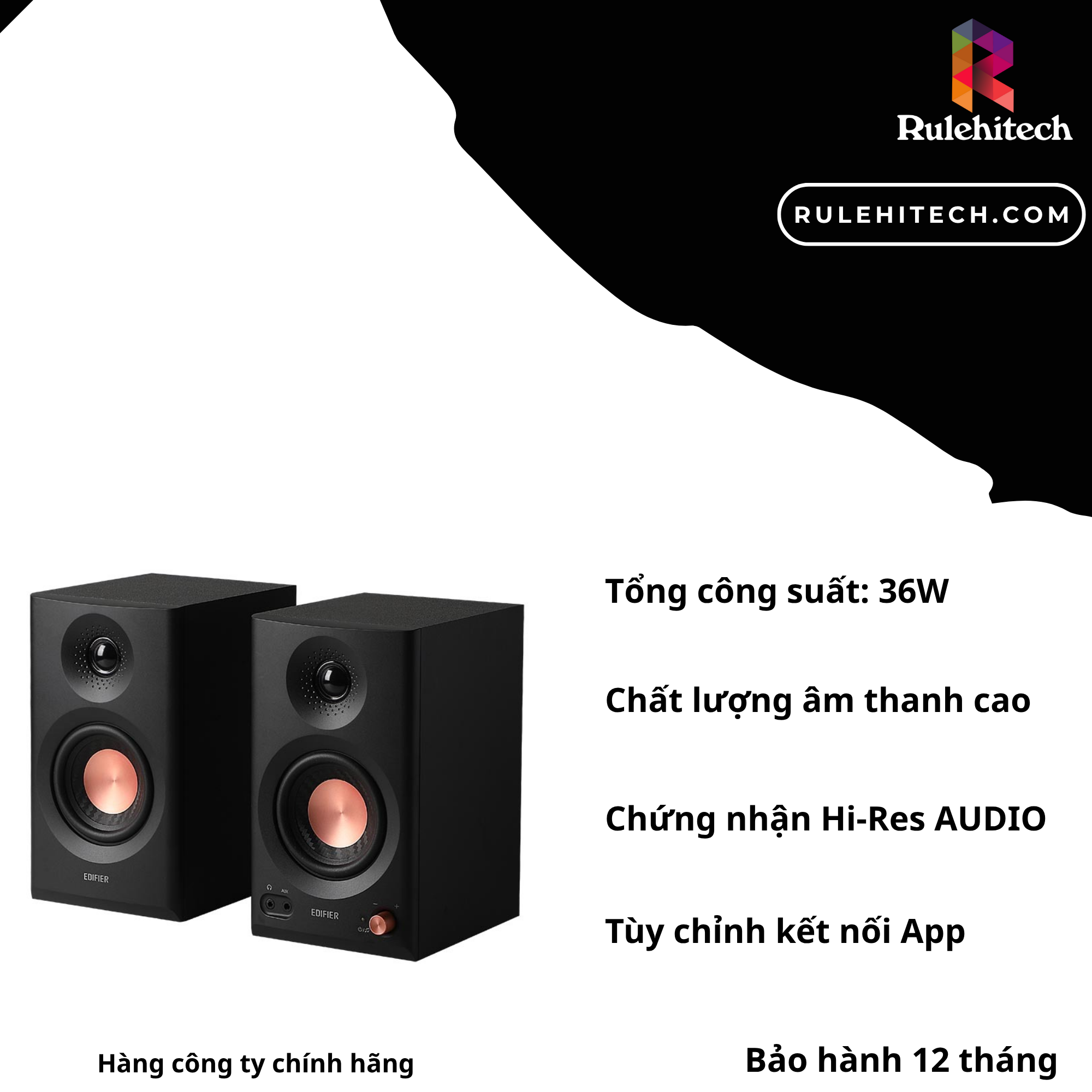 Loa EDIFIER 2.0 MR3 - Đen