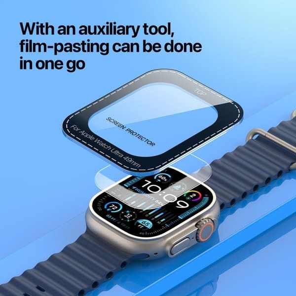 Kính AppleWatch Ultra Dux Ducis (49mm) - Không Viền Đen