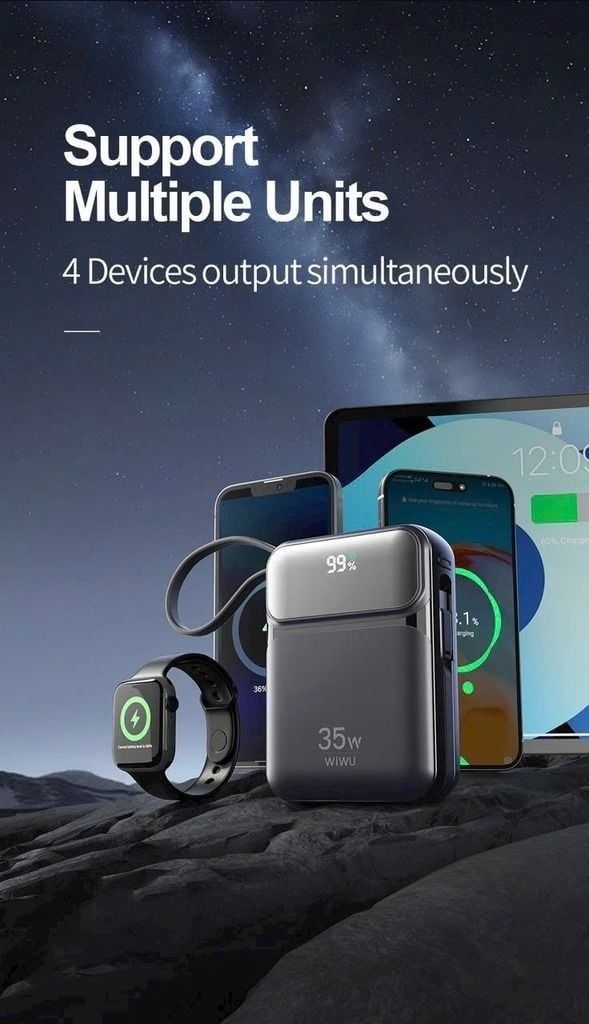 Pin Wiwu Galaxy 20.000mah 35W P036 (Trắng)