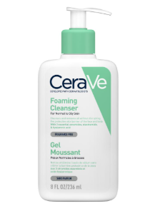 Sữa Rửa Mặt Cerave Foaming Cleanser Gel Moussant (Da Dầu) 236ml - Km
