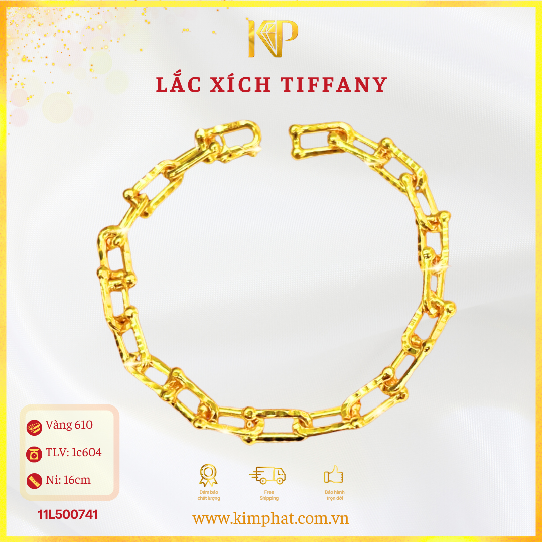 Lắc Xích Tiffany Vàng 610 KIM PHÁT 11L500744
